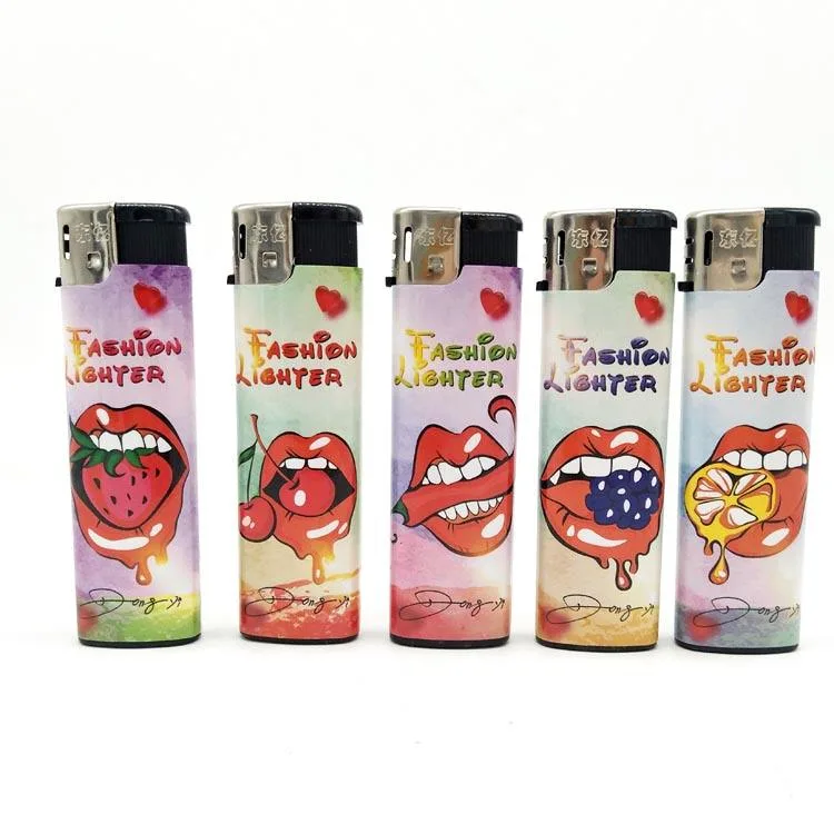 Factory Wholesale Price Electronic Disposable Gas Lighter with Five Colors