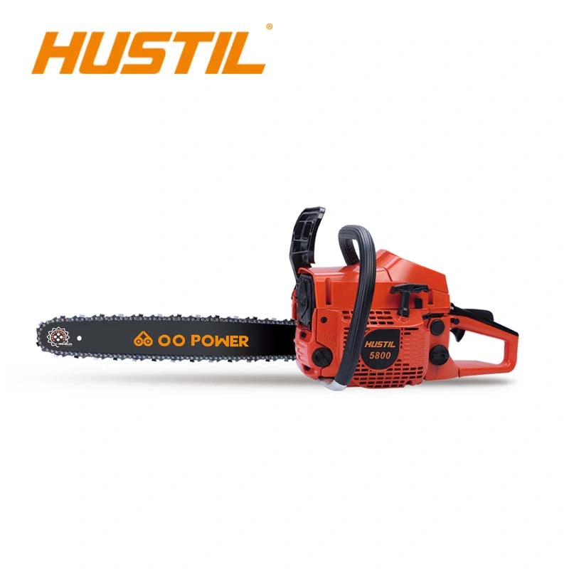 18 Sierra de cadena de Chainsaw de gasolina 20"/22"58cc" barra guía con CE GS