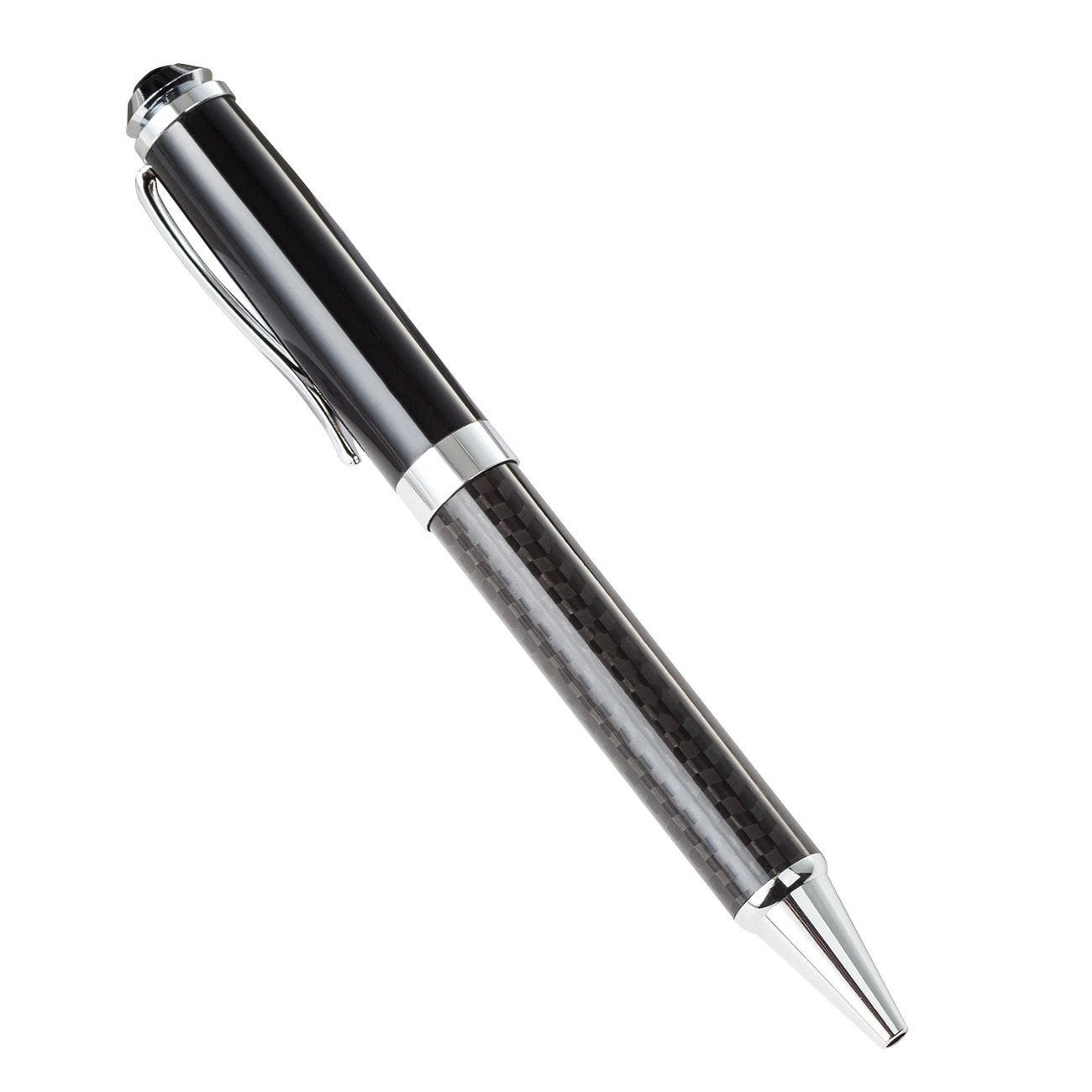 New Model Rotating Carbon Fiber Pen Metal Ball Pen with Custom Logo