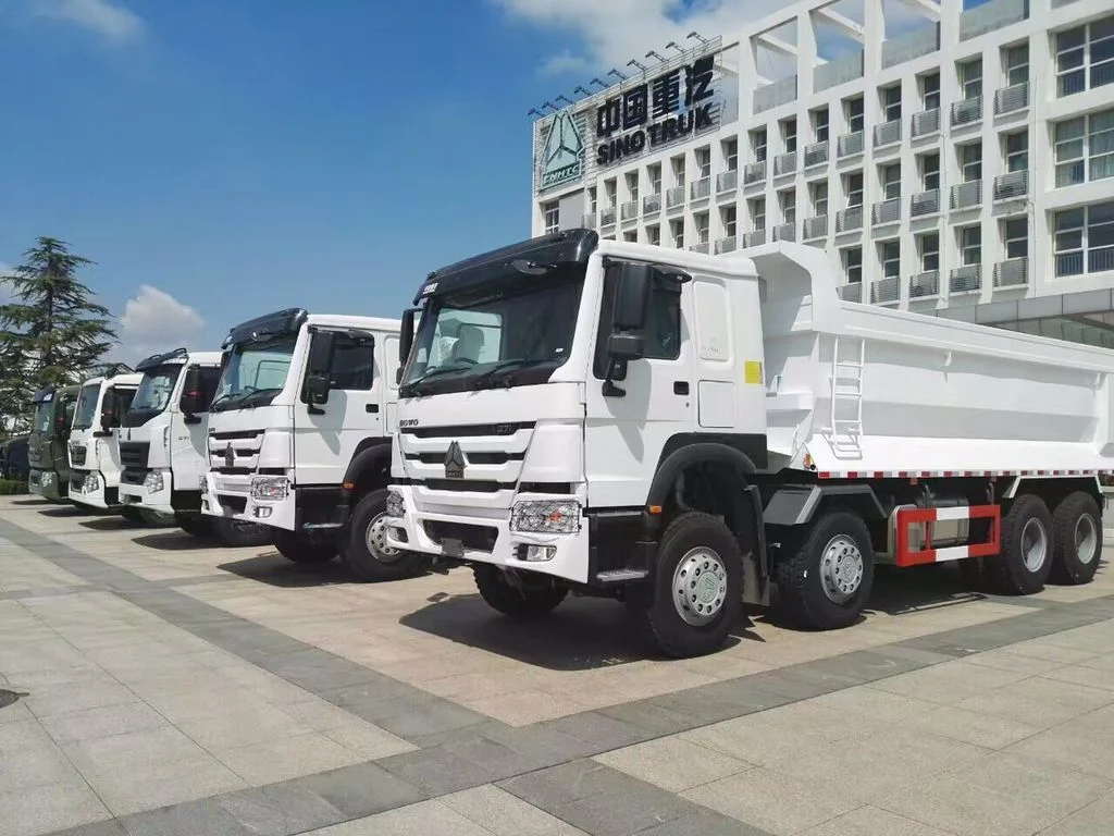 U caixa de Caminhão Basculante Sinotruck Sinotruk HOWO usado Caminhão Basculante 10 Pneus Pneu Nova Caixa de aço pesado de veículo novo ou usado 6X4 10volante 30/40 Ton van U CAIXA DE CARGA