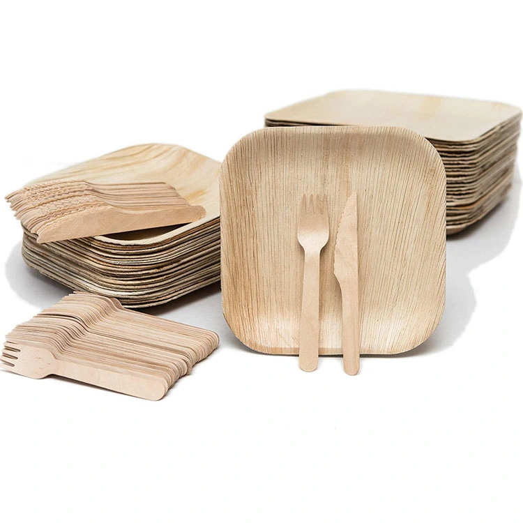 Biologisch Abbaubare Bamboo Platten Palm Leaf Platten Bamboo Tray