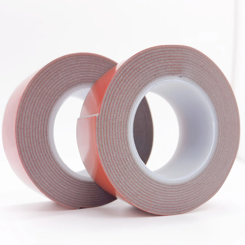 Double Sided Adhesive Suction Sticky Reusable Red Transparent Nano Tape