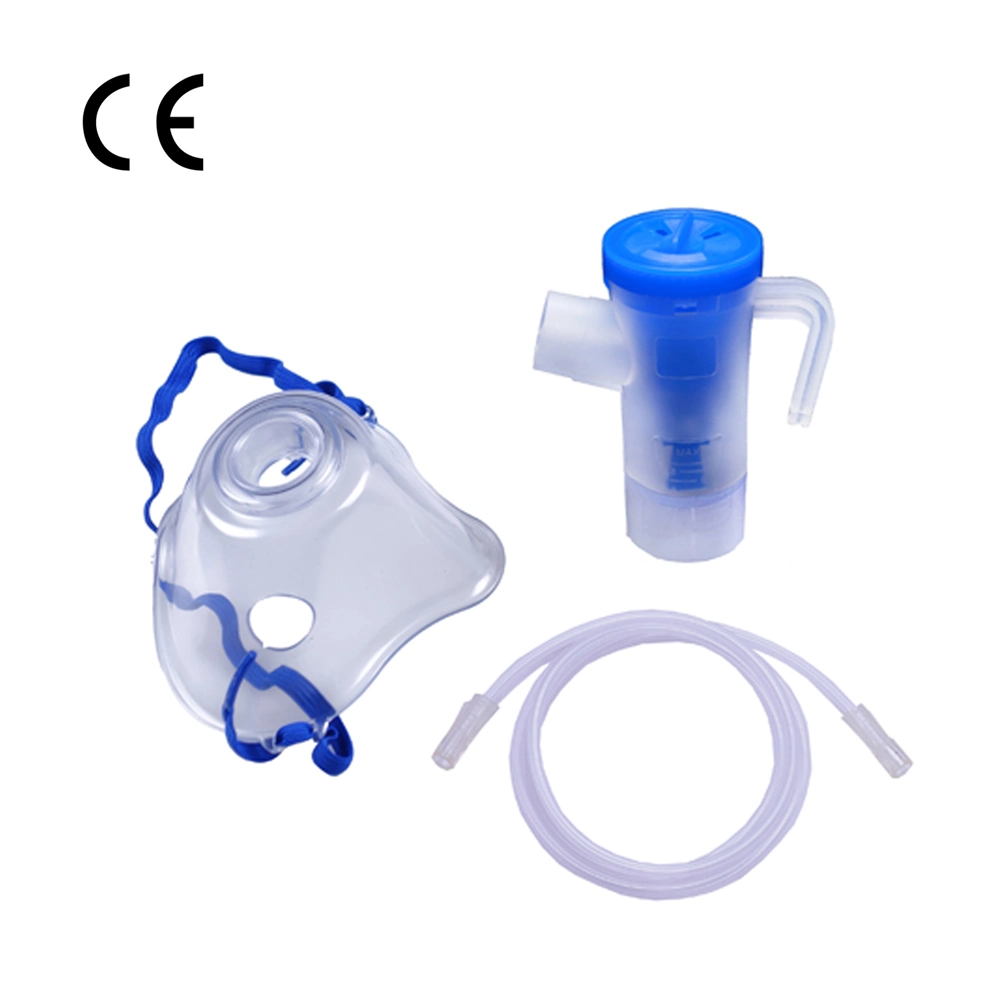 Medizinische Einweg Krankenhaus und zu Hause verwenden Nebulizer Cup Kit Rotary Vernebler Kit Vernebler Kammer Vernebler Cup Vernebler Sauerstoff Kit mit Maske mit CE/ISO