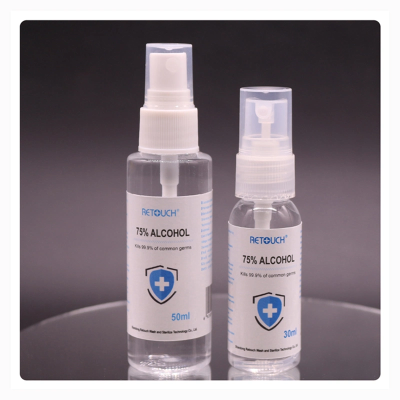 Portable Disinfection Antibacterial Sanitizer 75% Hand Sanitizer 75% Alcohol Spray Alcohol Disinfectant