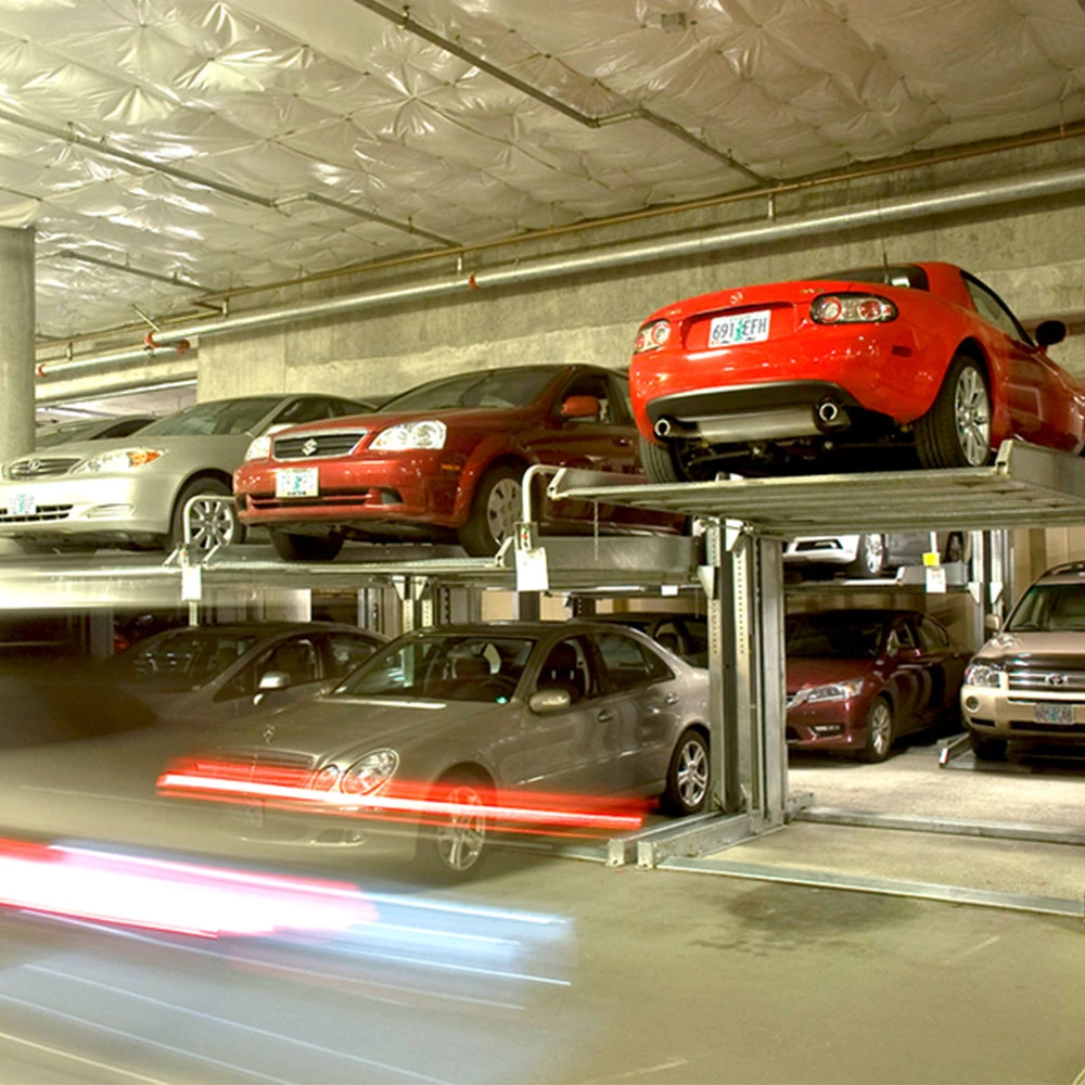 Plataforma de ascensores hidráulicos Garaje estacionamiento de coches de varios niveles