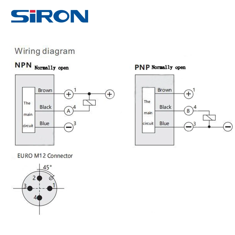 SIron M18 Hochtemperaturbeständigkeit 5mm 8mm Detektionsabstand induktiv Näherungsschalter-Sensor