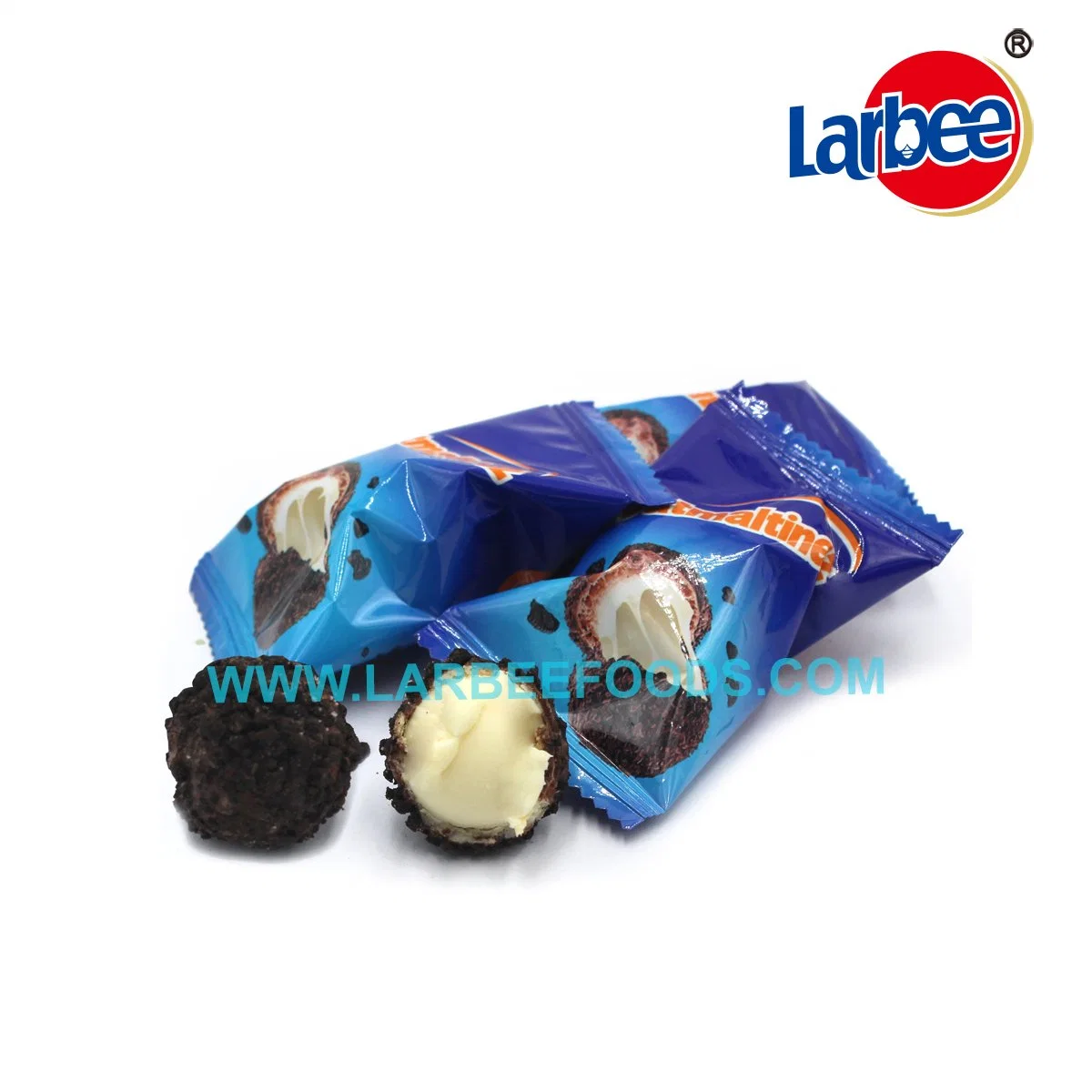 Atacado doce doce creme wafers Dark Chocolate em frasco de balde