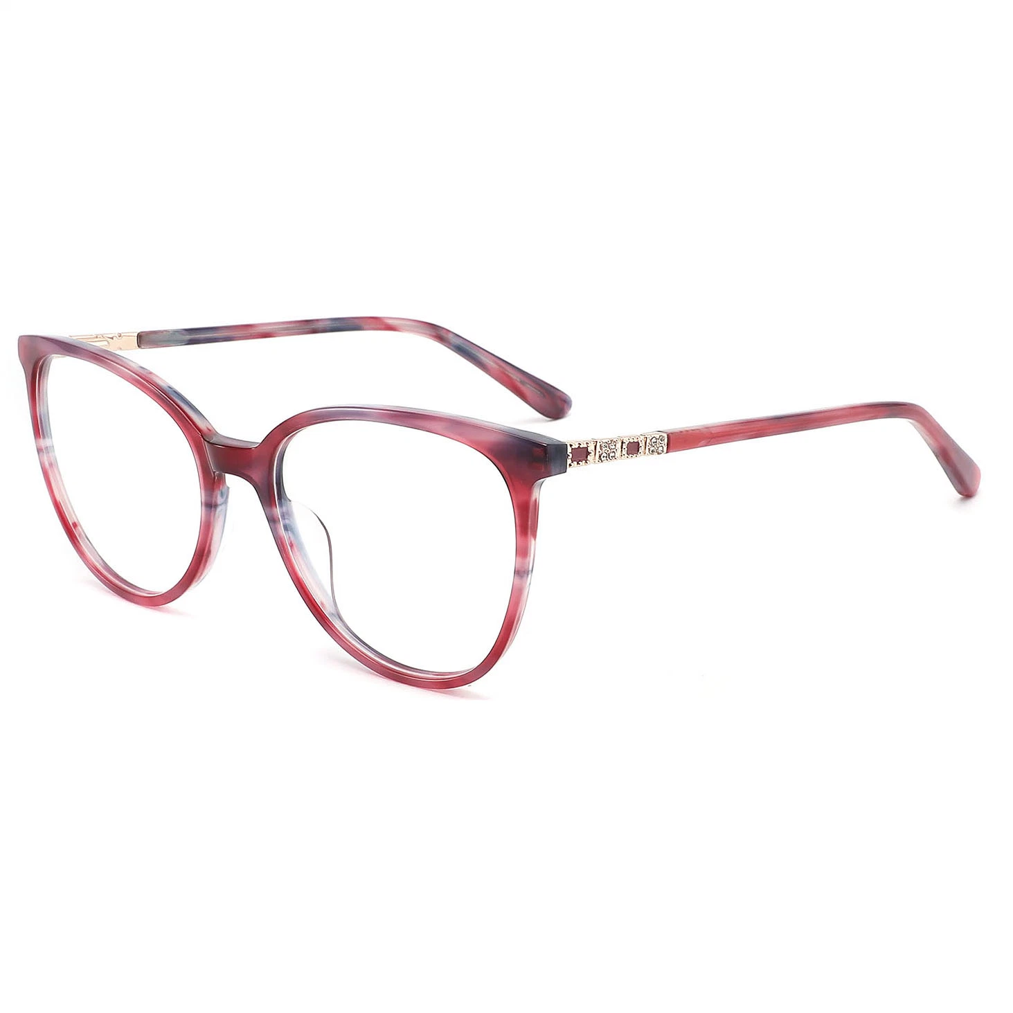 Custom Available Acetate Clear Frame Circular Best Selling Popular Glasses Basis Style Wholesale/Supplier Optical Frames