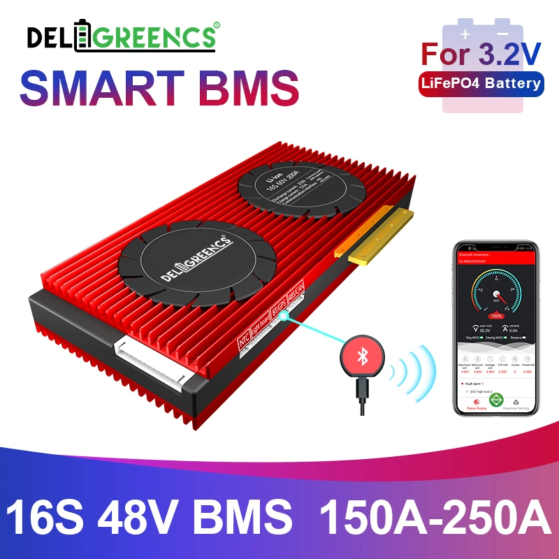 Daly Smart BMS LiFePO4 32s 96V 150A Intelligent BMS Battery Temperaturregelung für Lithium-Batterie