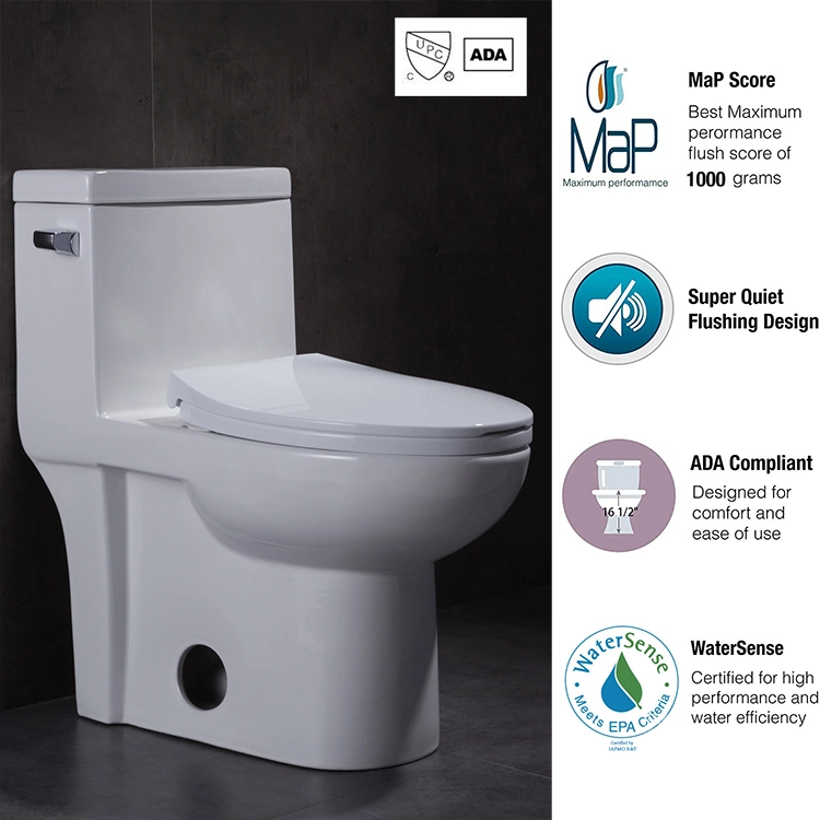 Ovs Cupc Modern Design Ceramic Office Bathroom Wc 1 One Piece Dual Flush Toilet Sanitary