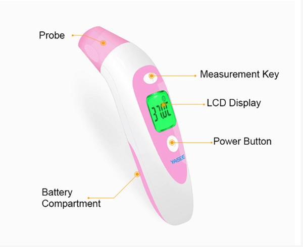 Measure Temperature Digital Infrared Thermometer Forehead Ear Temperature Measurement