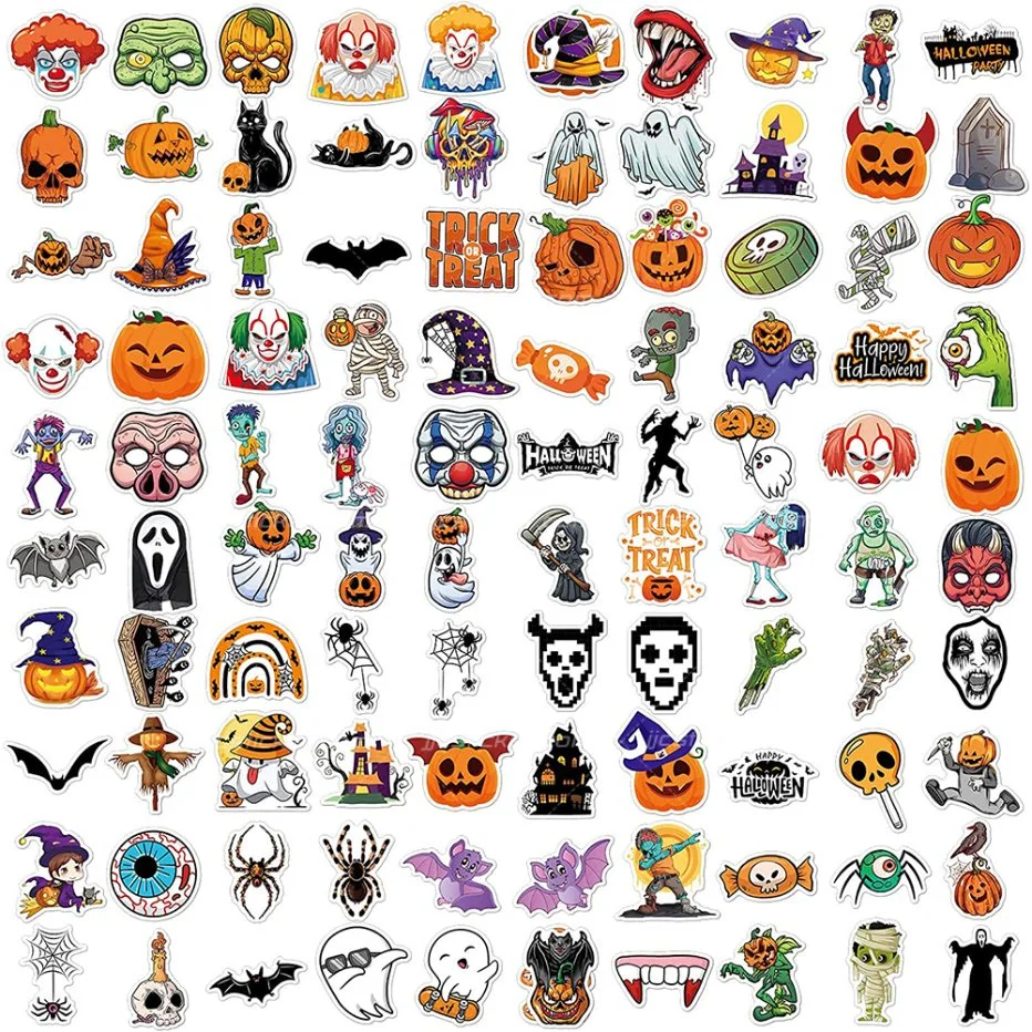 Custom Simple Halloween Body Arm Face Kids Tattoo Stickers