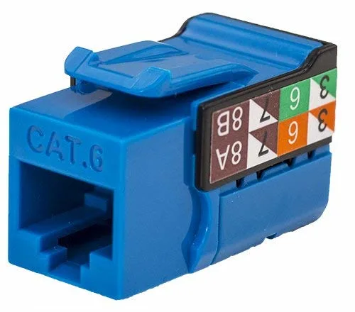 Cat5e UTP Keystone Jack 90 Degree Cat 5e/6/6A UTP Keystone Jack 180 Degree Mini Body White/Black/Blue/ Red/ Yellow/ Orange