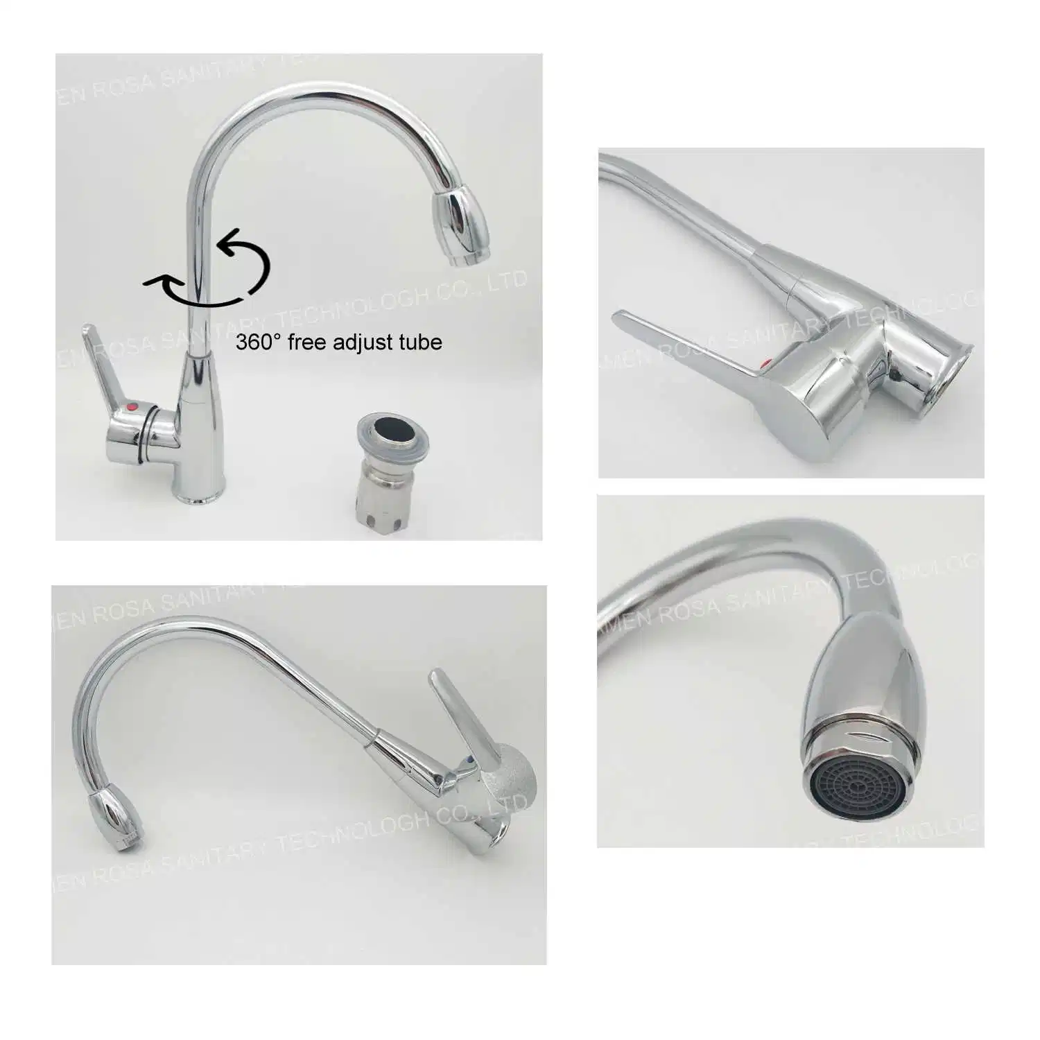 Sanitary Ware Water Mixer Low Cost Economic Kitchen Faucet Cold and Hot Water for Middle East Asia