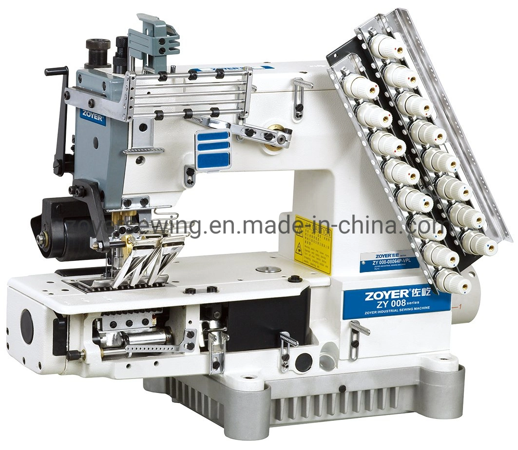 Zy-Vc008-12dpl Multi-Needle 12-Needles Chainstitch Vc008 Sewing Machine for Attaching Line Tapes