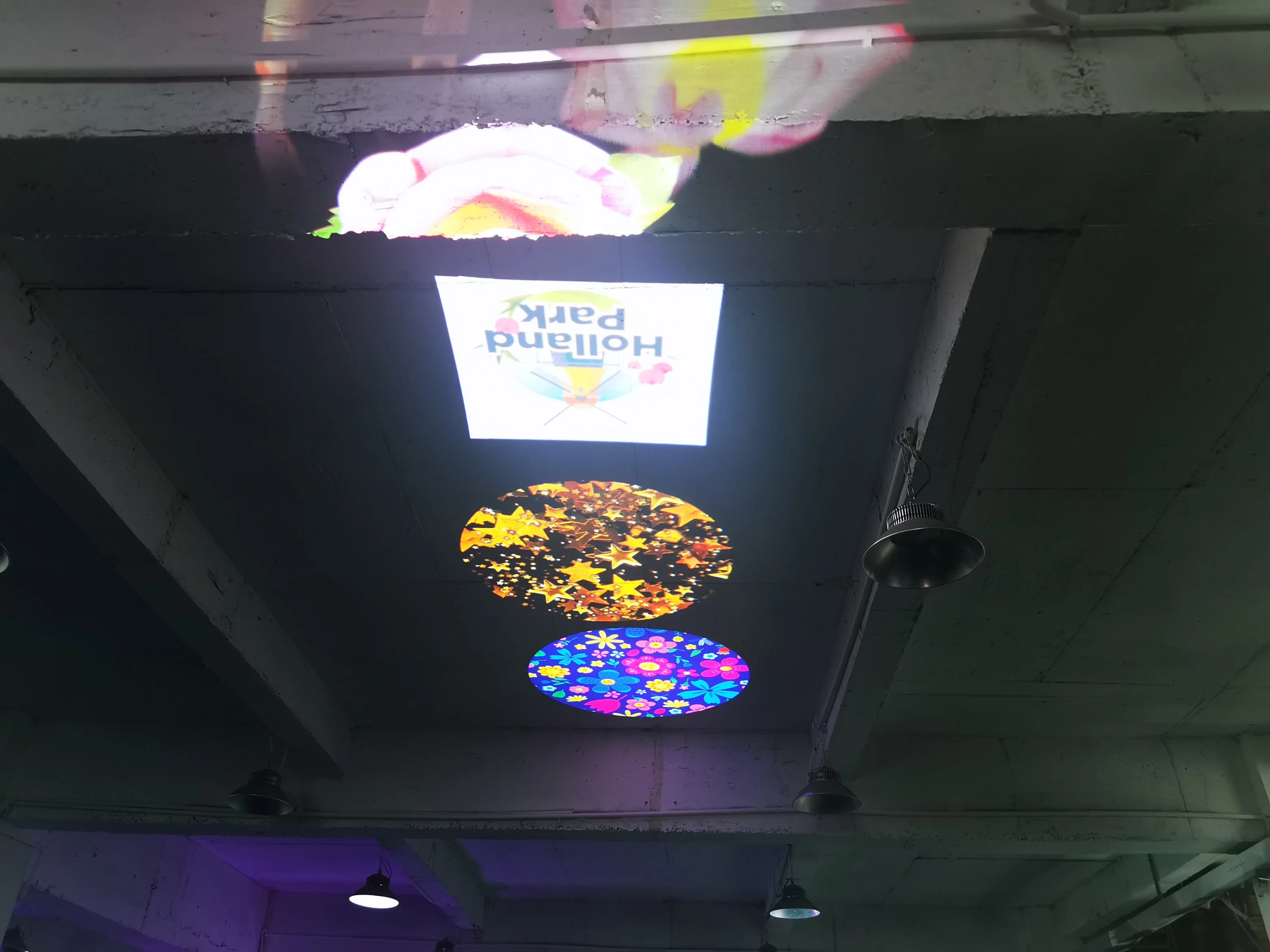 200W Wasserdichte Logo rotierende LED-Projektoren Werbung Bühnenbeleuchtung