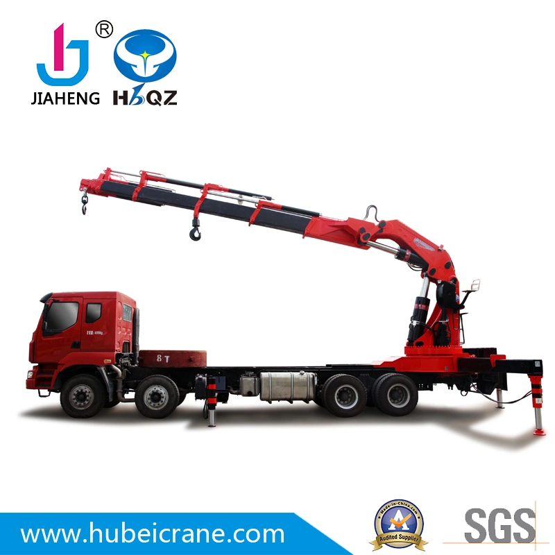 Factory Direct 90 Tons  Heavy Duty HBQZ knuckle Boom Truck Mounted Crane For Promotion