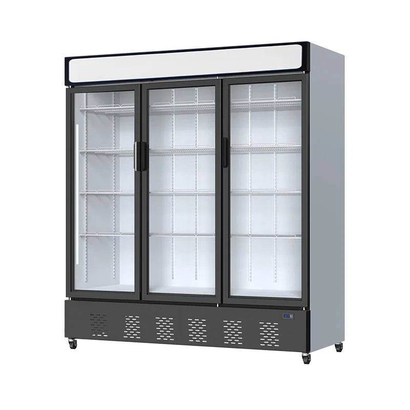 326L 1-10&ordm; C 69kg Classic Supermarket Single Self-Closing Glass Door Drinks Commercial Cooler Fridge