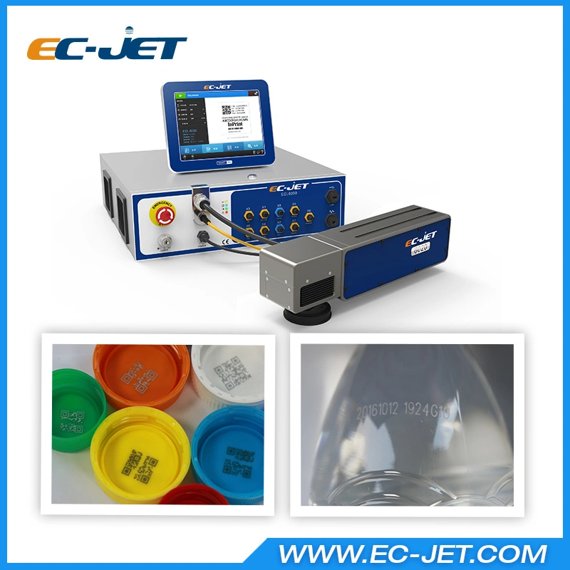 Fiber Laser Printing Expiry Date on Bottle (EC-laser) Date Coding Machine
