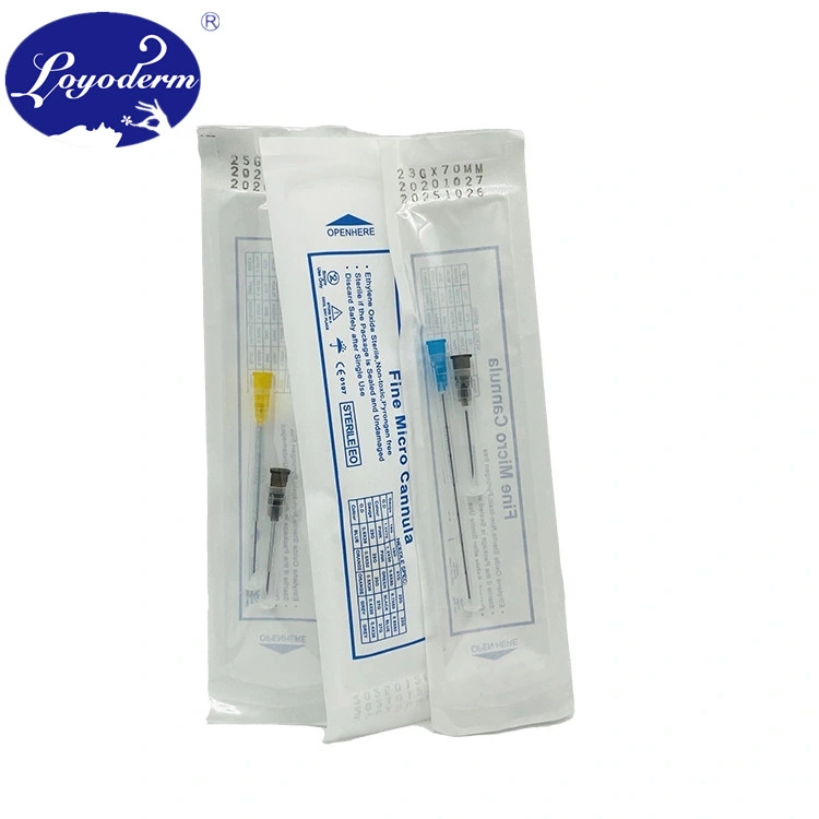 Disposable Beauty Dermal Fillers Cannula Face Lift Stainless Steel Sterilized Blunt Micro Cannula Hot Sale Products