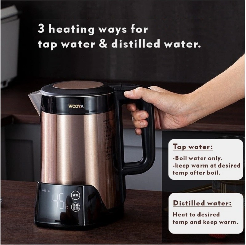 Heating Water to Adjustable Temperature Stainless Steel Kettle Electric Home Appliance