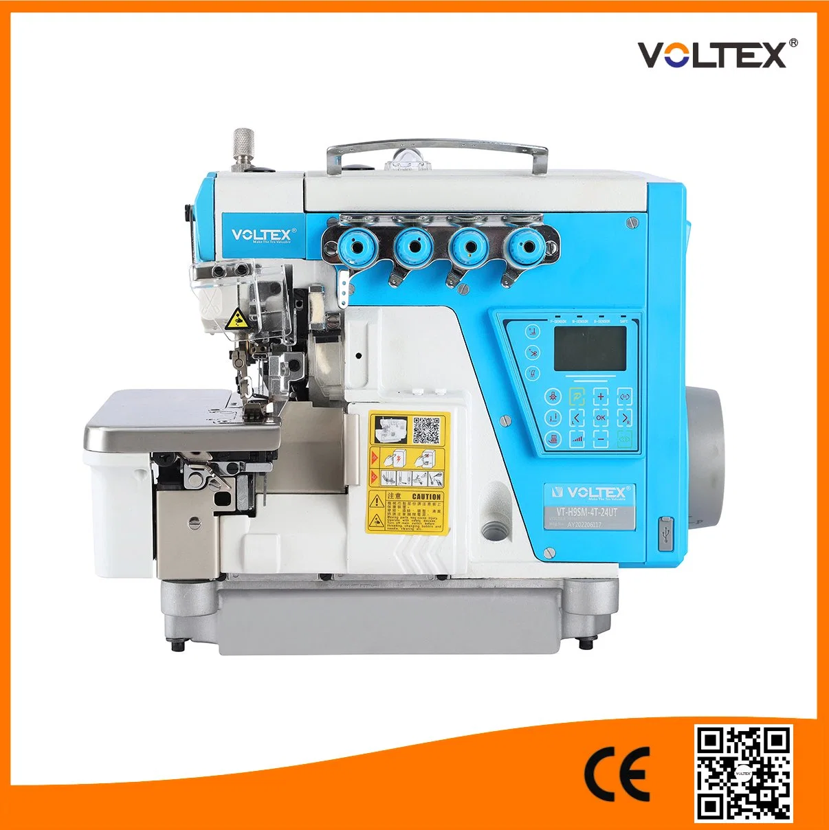 Voltex Vt-H9sm-5t-35ut Automatic Stepping Motor Overlock Sewing Machine