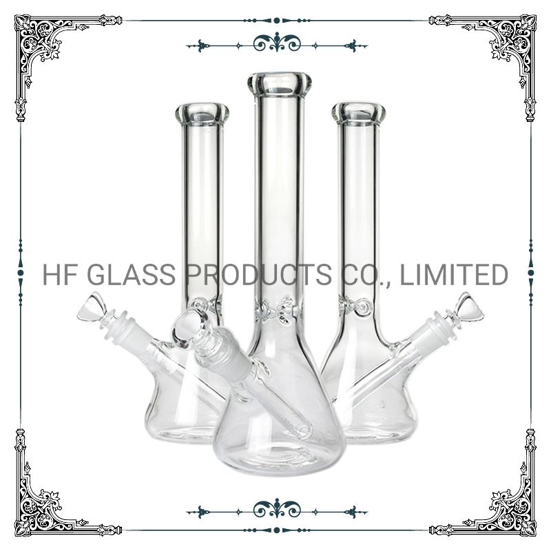 High Quality 10 Inches Clear Glass Beaker Pipe 5 mm Thick Smoking Water Pipes