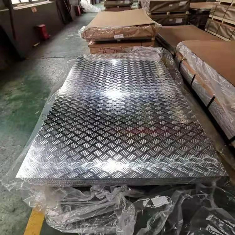 China Supplier Wholesale/Supplier 4FT X 8FT Sheets 1100 3003 5052 5754 PVC Coated Diamond Aluminum Checkered Sheets Aluminium Checked Pattern Plates