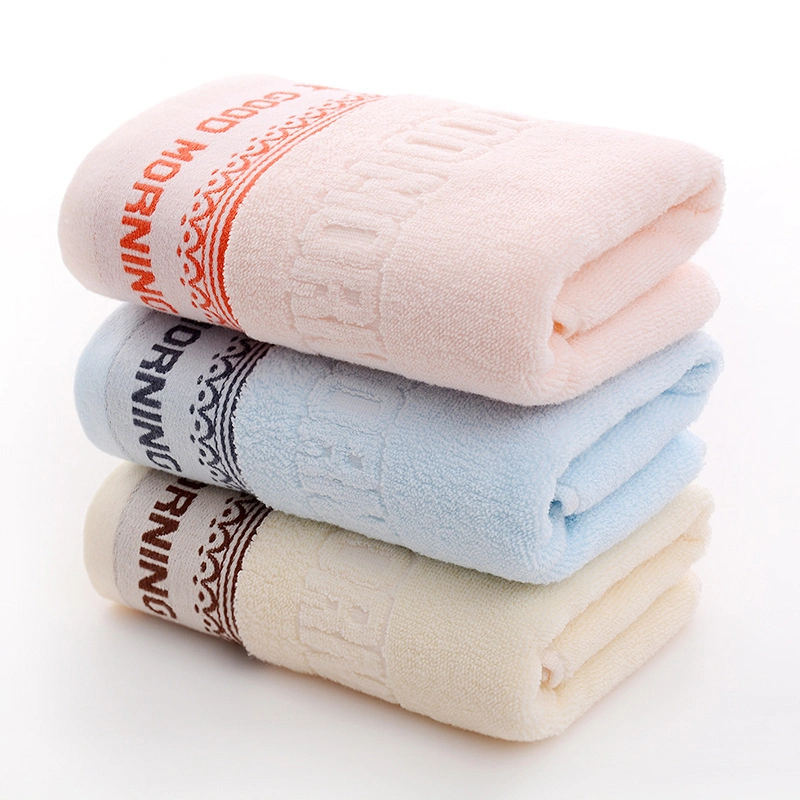 Customized Embroidery Logo 100% Cotton Face Towel High-Grade Bath Towel Set