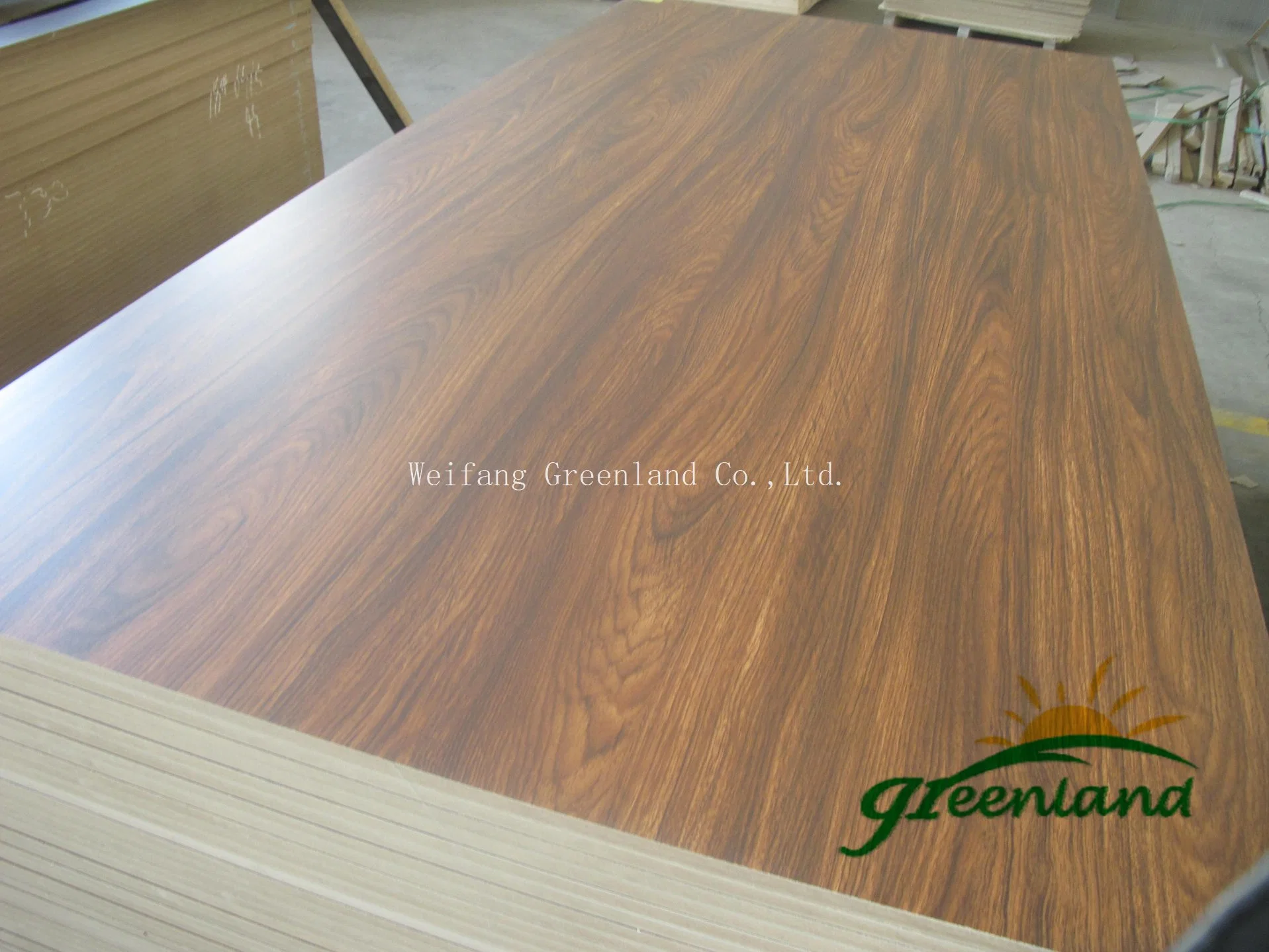 Melamine MDF/Laminated MDF Fiber Board with Embossed Film