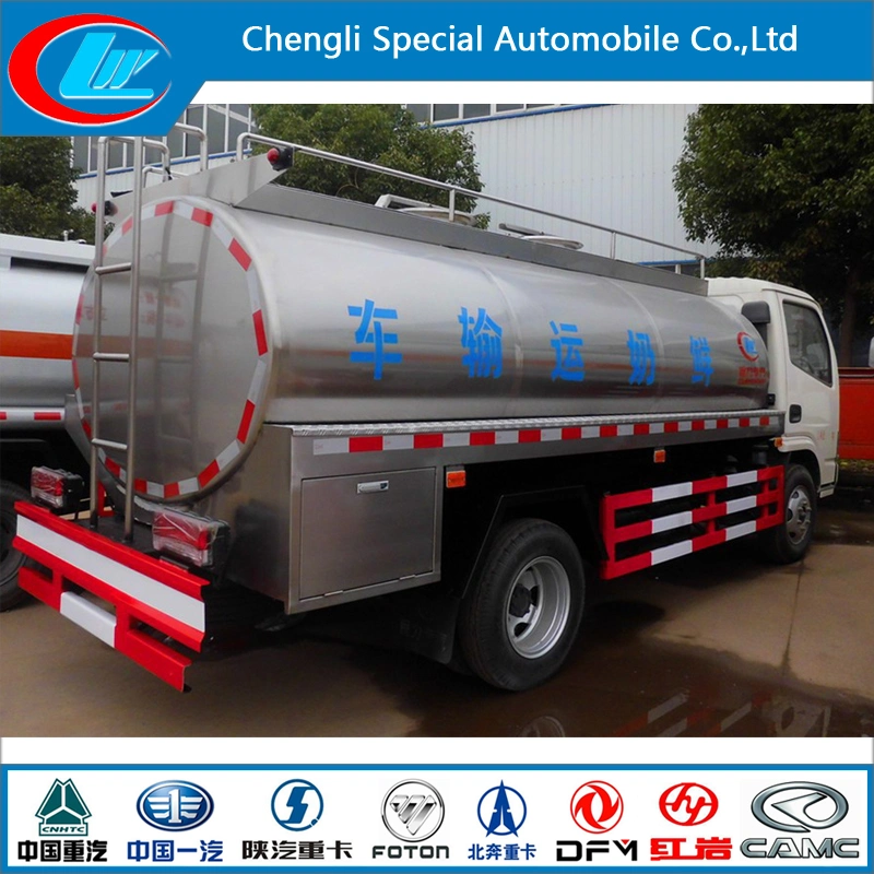 China Suppiler Dongfeng Sinotruk Stainless Steel Volume 5cbm-40cbm Milk Tank Truck