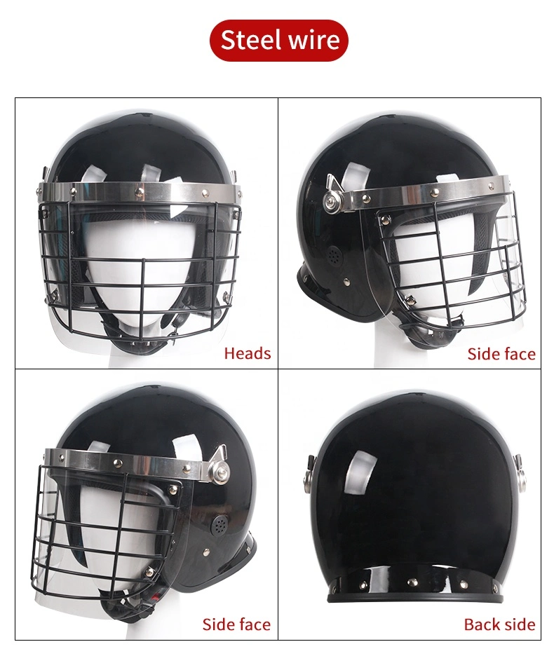 Factory Directly Hot Sale Wire Mesh Anti Riot Helmet