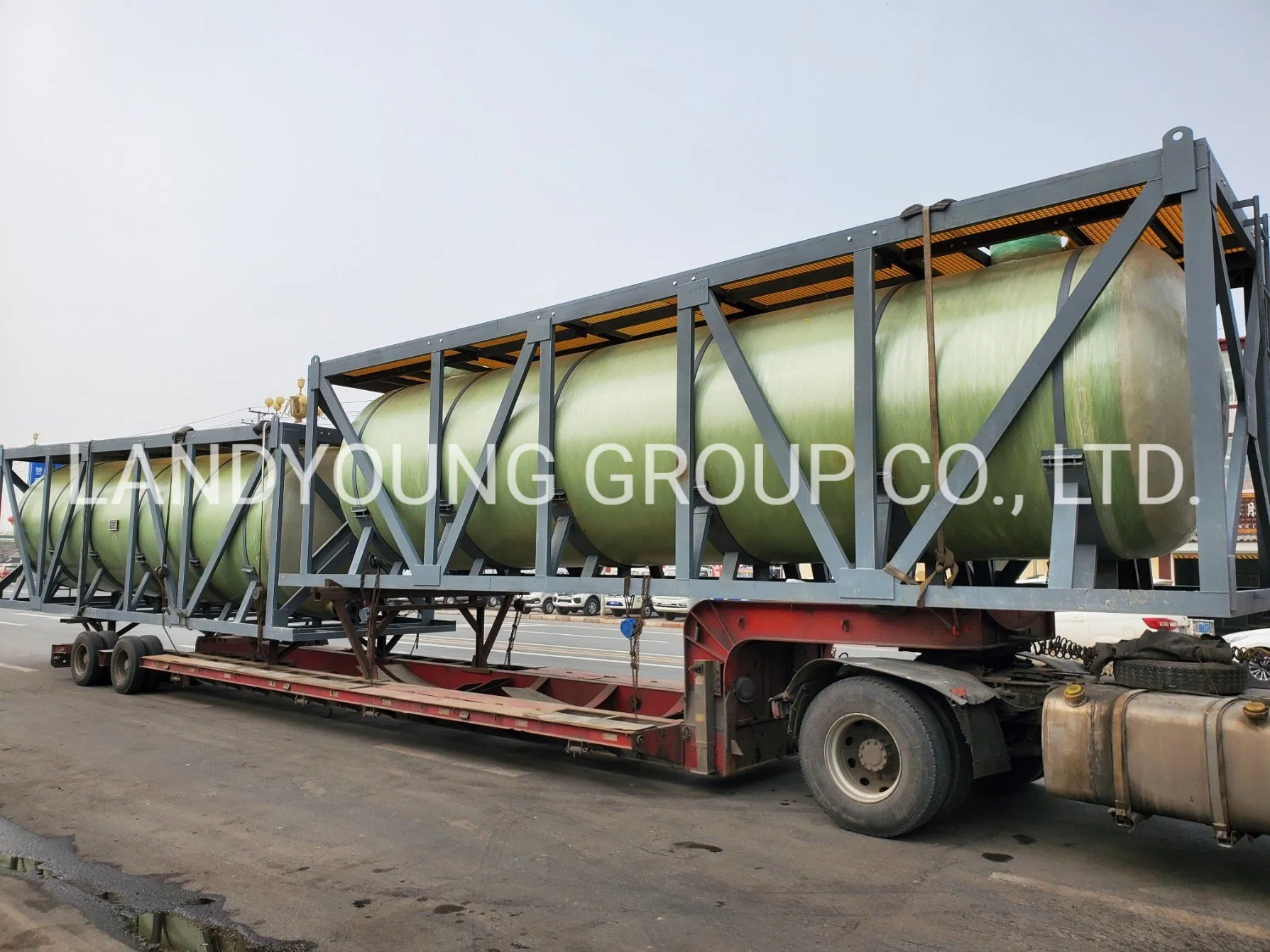 Fiberglass Tank Horizontal Large Oil Storage Container Processing Tank