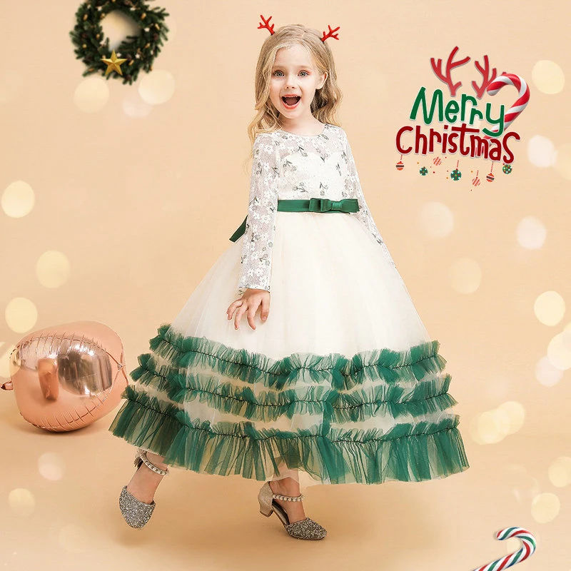 Children and Girls Christmas Dress Wedding Dress Evening Dress