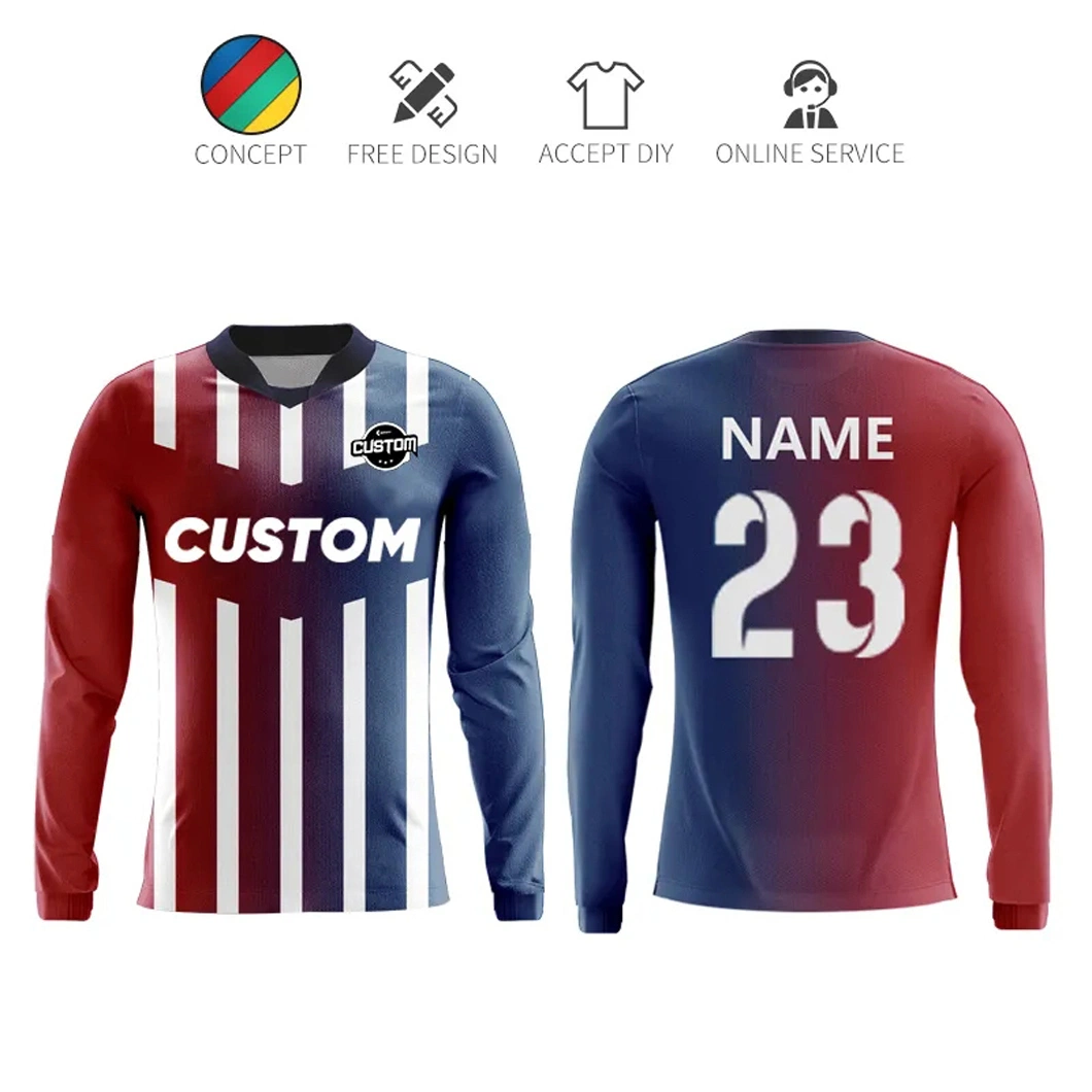 Camiseta de fútbol personalizada de venta caliente OEM Ropa deportiva Sublimación Uniforme de fútbol