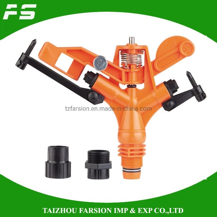 G3/4" 1" Male Thread Double Spray Nozzles 360 Degrees Rotary Jet Agricultural Garden Irrigation Vortex Sprinkler