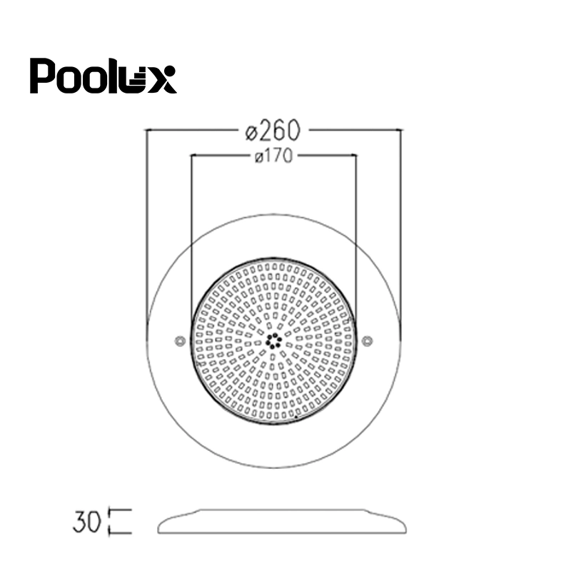 Natação em LED RGB de 42 W, IP68 316 ss, com resina Luzes da piscina