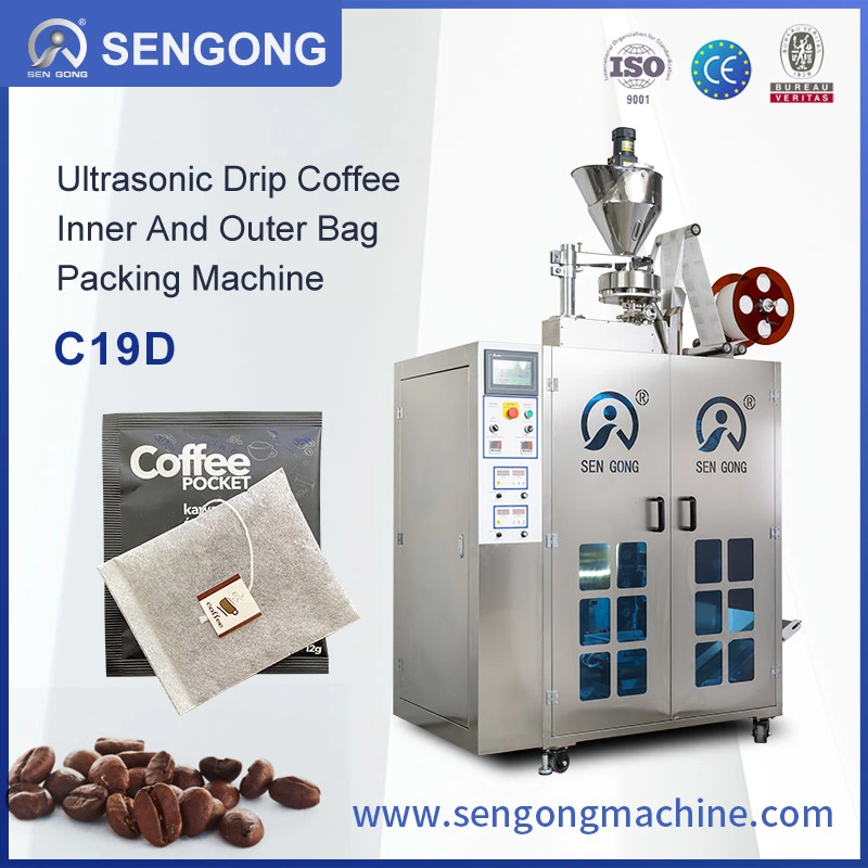 Wholesale Drip Coffee Bag Filling Packaging Machine Ultrasonic Sealing