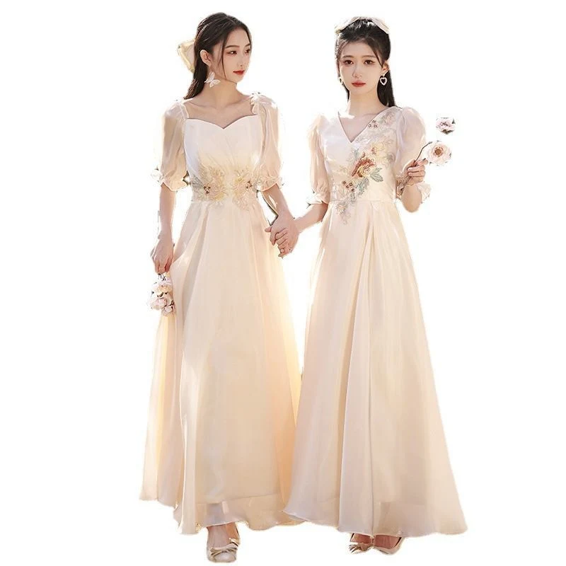 Bridesmaid Dress New Sister Group Engagement Wedding Adult Wedding Evening Dress