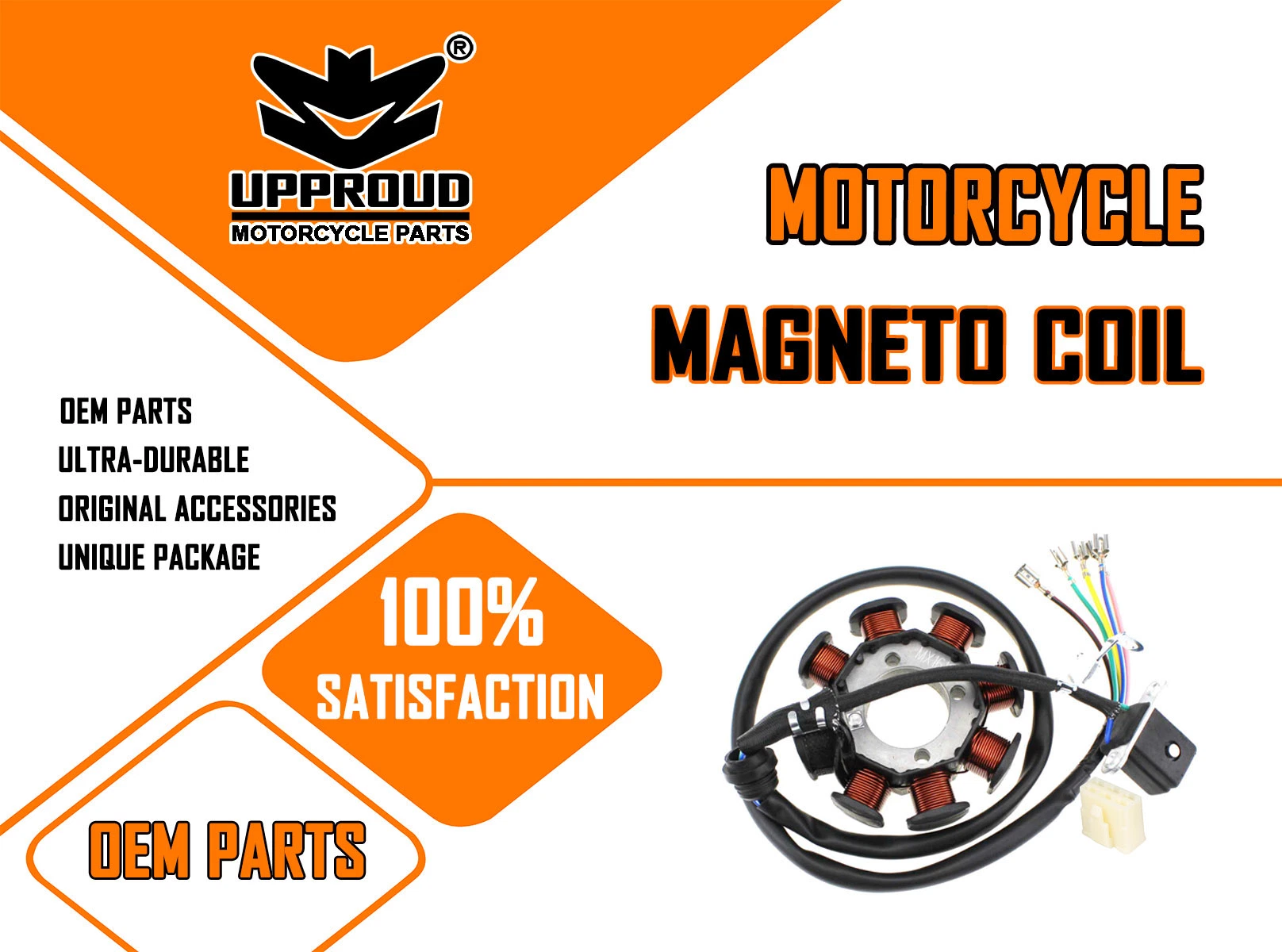 pièces de rechange de moto CG125 magnéto bobine de la qualité des pièces de moto OEM