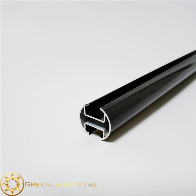 Gl4030- Black Color Aluminium Alloy Curtain Rod