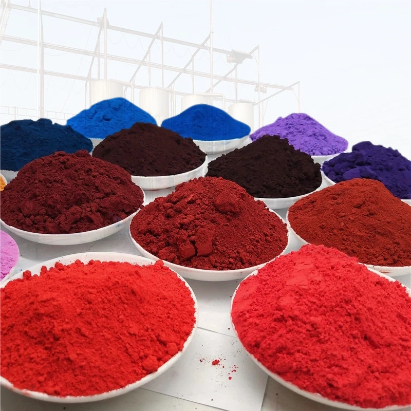 Construction Transparent Dispersions Inorganic Pigment Powder Red Black Yellow Iron Oxide for Concrete