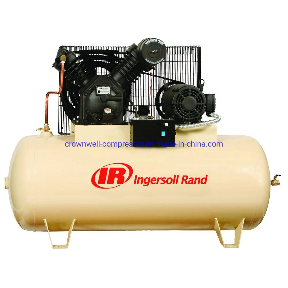 Ingersoll Rand 2-2545e10 2-2545e10-V 2-2545e10-P zweistufige elektrische Duplex-Eingangsluft Kompressor 10HP 120 Gal Horizontal