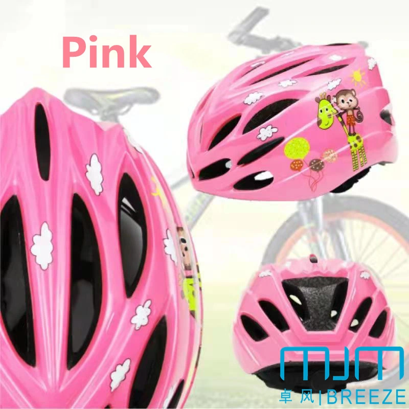 Casco de seguridad de PC de alta densidad de cascos de ciclismo infantil de dibujos animados