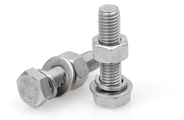 SUS304/316/316L/A2/A4 Stainless Steel Hexagon Head Bolts, DIN931/933, ISO4016/4017 M3X0.5X6, 8, 10, 12, 16, 20/25/30/35/40/45/50mm