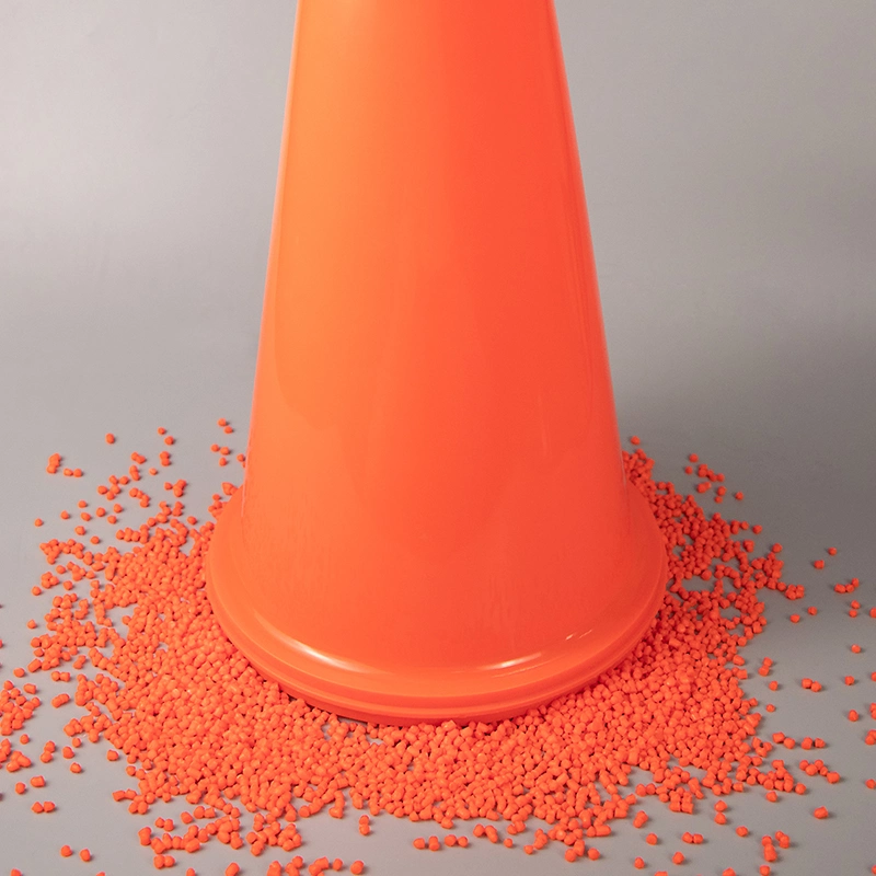 PVC Injection Rigid Granules Compound for High Temperature Resistence Traffic Cone