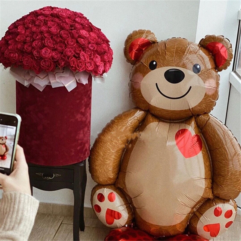 Balão de alumínio Urso amor para a Festa do Dia dos Namorados Condecorações