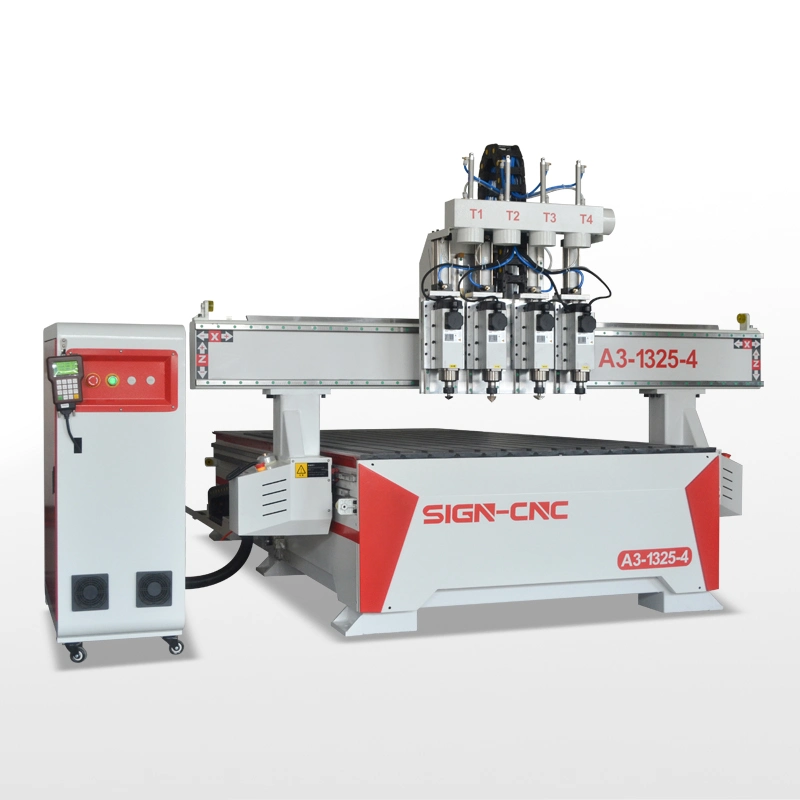 Multi Heads Mechanical Engraving Machine for Canada Market A3 1325 CNC Router