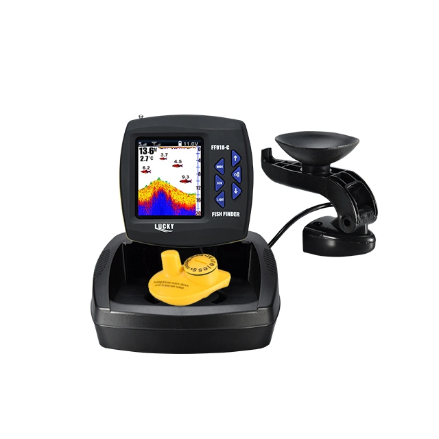 Lucky Fish Sonar FF918CD-Wt with Fish Finder Rail Mount