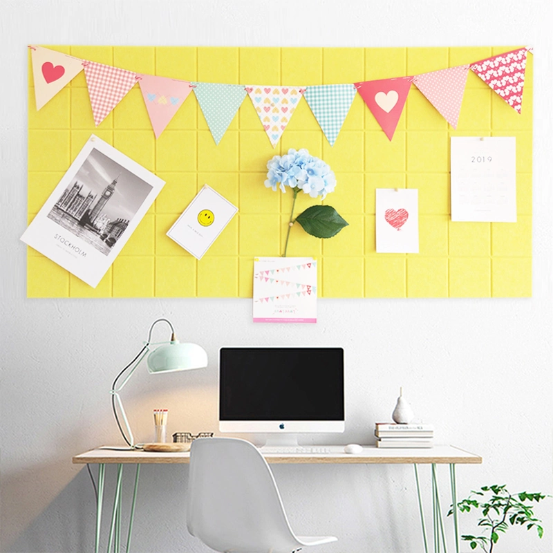 Notice Board Polyester Fiber Needle Board Felt Message Board Photo Wall